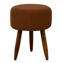 Ver imagem 2 de Puff Banqueta Decorativo Pés Madeira Cobre