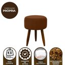 Ver imagem 5 de Puff Banqueta Decorativo Pés Madeira Cobre