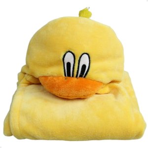 Manta Cobertor Toalha de Banho com Capuz para Bebê Criança Lorben Manto Bichinhos Fleece Macio