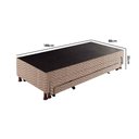 Ver imagem 3 de Cama Box Base c/Auxiliar Solteiro Universal Rústico Bordado Clean (88x188x32) - Paropas