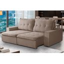 Ver imagem 1 de Sofá Retrátil Reclinável Valentino 2,10m Linho Star Confort