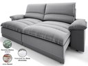 Ver imagem 5 de Sofá Plaza 2,00m Retrátil e Reclinável Velosuede - Netsofas
