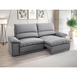 Sofá Plaza 2,00m Retrátil e Reclinável Velosuede - Netsofas - 1