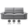 Sofá Plaza 2,00m Retrátil e Reclinável Velosuede - Netsofas - 2