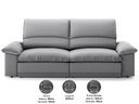 Ver imagem 3 de Sofá Plaza 2,00m Retrátil e Reclinável Velosuede - Netsofas