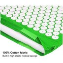 Ver imagem 1 de Conjunto Relaxante Acupress Brasil: Tapete e Travesseiro Terapêuticos "verde"