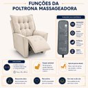 Ver imagem 5 de Poltrona do Papai Massageadora Reclinável Estofada Conforto Preto