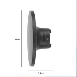Arandela Eclipse Preta Led Facho Indireto 16cm 12w 3000k - 7