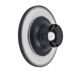 Arandela Eclipse Preta Led Facho Indireto 16cm 12w 3000k - 4