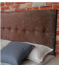 Ver imagem 1 de CABECEIRA ESTOFADA DURASI 05 SUEDE AMASSADO MARROM QUEEN 160 X 60 cm RBL