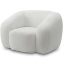 Ver imagem 1 de Poltrona Decorativa Orgânica para Sala Living Emery M05 Bouclê Creme - Lyam Decor