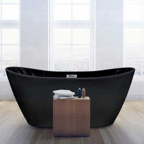 Banheira de Imersão 160CMX75CM Mavie Ouro Fino Preto