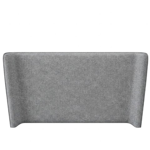 Cabeceira Corea King Curva Orgânico Linho Cinza - Sallar Home