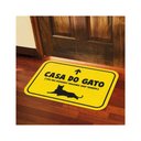 Ver imagem 4 de Tapete Porta Divertido Casa do Gato Capacho