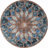 Mandala Indiana Piso Mosaico Vitral Árabe 100cm - 1