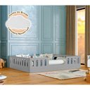 Ver imagem 2 de Cama Casal Montessoriana Helo Cinza Acompanha Luminária Led