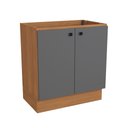 Ver imagem 1 de Balcão Kappesberg Pixel 2 Portas Canela/cinza Sagrado 80cm