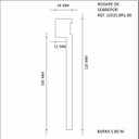 Ver imagem 3 de Rodapé MDF Frisado 12CMX1,80m 1202 Moldufama Kit 18m