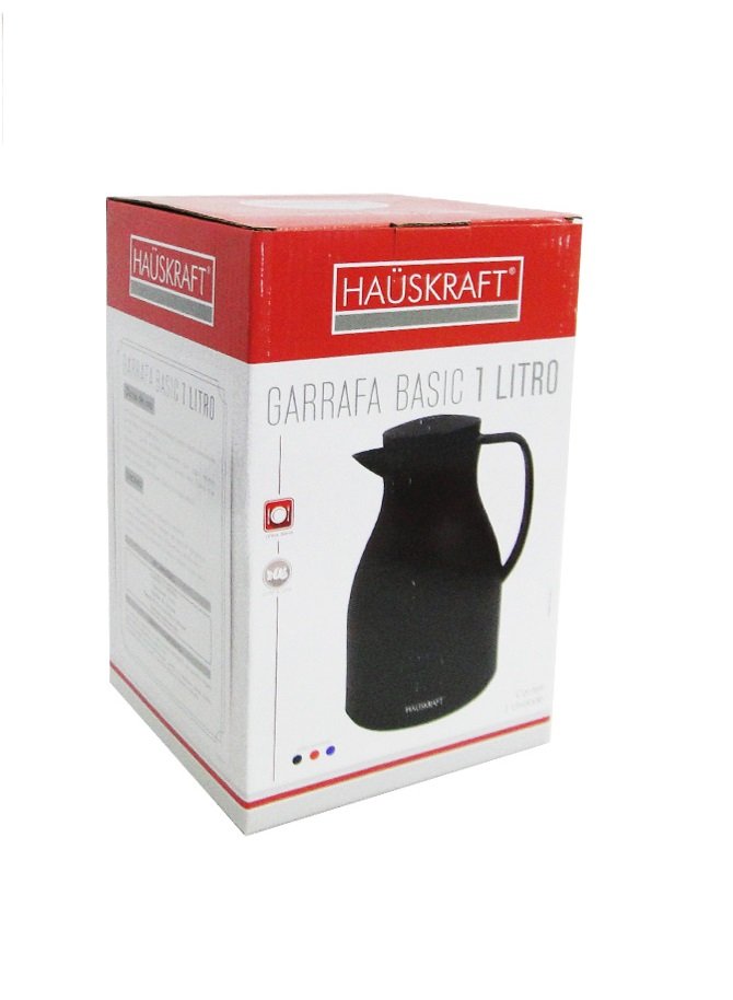 Garrafa Térmica Basic Preta Hauskraft 1L - 2