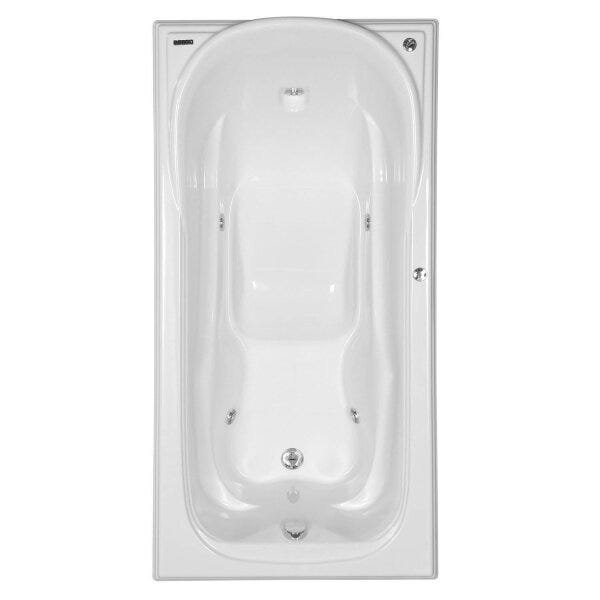 Banheira Hidromassagem Astra Confortare Super Luxo 180cmx90cmx55cm - 03 Jatos Gel Coat P4 Com Aquece - 1