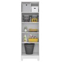 Ver imagem 2 de Armário Multiuso Lavanderia 55cm 2 Portas Staxx Branco Z17 - Mpozenato