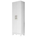 Ver imagem 1 de Armário Multiuso Lavanderia 55cm 2 Portas Staxx Branco Z17 - Mpozenato