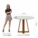 Ver imagem 4 de Mesa C/vidro Redonda 4 Cadeiras Manchester Cin/off/capu - M. Arapongas Cinamomo/off White/capucci