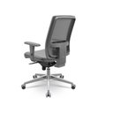 Ver imagem 3 de Cadeira Brizza Presidente Plaxmetal Tela Cinza Base Aluminio 3d Slider Vinil Cinza T49