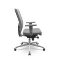 Ver imagem 2 de Cadeira Brizza Presidente Plaxmetal Tela Cinza Base Aluminio 3d Slider Vinil Cinza T49