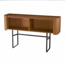 Ver imagem 6 de Buffet Aparador Flow 4 Portas Design Moderno Pés em Aço:nature