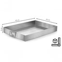 Ver imagem 2 de Assadeira Retangular 60x40x8 Cm Real 6060
