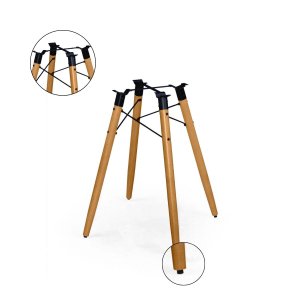 Estrutura Metal Madeira para Mesa Pés Palitos