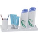 Ver imagem 2 de Suporte Porta Shampoo Prateleira Parede Branco F.plus