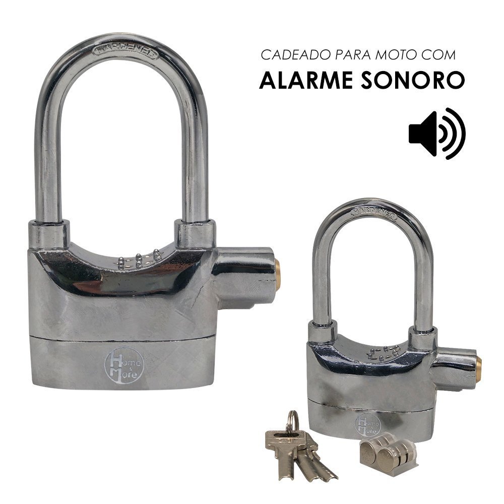Cadeado para Moto com Alarme Sonoro Anti-furto - 2