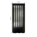 Ver imagem 4 de Porta Sanfonada de PVC 210cm x 72cm Plastporta Bcf Preto/com Translucido