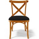 Ver imagem 4 de Kit 02 Cadeiras para Sala de Jantar e Estar Living Estofada Ávila L02 Suede Preto - Lyam
