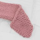Ver imagem 4 de Manta Peseira de Maxi Tricot Casal 0,60x2,00m, Cor Rosé - Magma Cotton