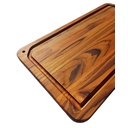 Ver imagem 2 de Tabua para Corte / Churrasco - Grande - 54cm X 29cm - Teca