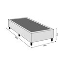 Ver imagem 2 de Base Cama Box Premium Solteiro Comum Cinza