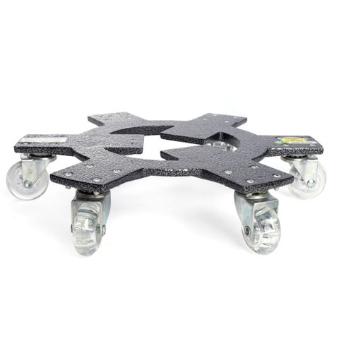 Suporte Alum. Invisível 30cm C/06 Rodas até 240kg Tech Plant