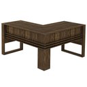 Ver imagem 2 de Escritório Completo com Mesa Angular Armário Alto Balcão e Gaveteiro Moon MDP Nogal - Gran Belo