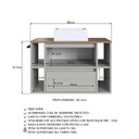 Ver imagem 4 de Gabinete de Banheiro Suspenso 80cm com 4 Nichos 1toalheiro 1porta e 1gaveta Bh8010 Mel/arenas com