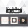 Spot Recuado de Embutir Quadrado Móvel Mr16 Preto Taschibra - 4