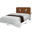 Ver imagem 4 de Cama De Casal Madeira Maciça Rustica Imbuia Atraente