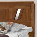 Ver imagem 3 de Cama De Casal Madeira Maciça Rustica Imbuia Atraente