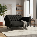 Ver imagem 1 de Namoradeira Decorativa Dália Bouclé Preto
