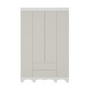 Ver imagem 7 de Guarda-roupa Infantil 122cm 4 Portas e 2 Gavetas Dengo Multimóveis Mp4438 Branco/off White