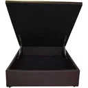 Ver imagem 2 de Cama Box Baú Viúvao Sintético Marrom Com 128cm de Largura