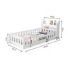 Cama de Criança Helo Solteiro com Colchão + Nicho e Led Branca + Acompanha Luminária Nuvem - 4