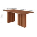 Ver imagem 3 de Mesa de Jantar Ester Mdf com 6 Cadeiras Estofadas Linho Bege Molci